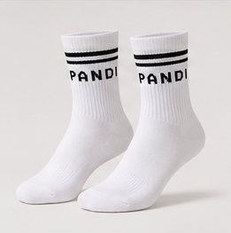 Medias de bambú blancas, 95% bambú y 5% elastano — calcetines transpirables de PANDI, Costa Rica