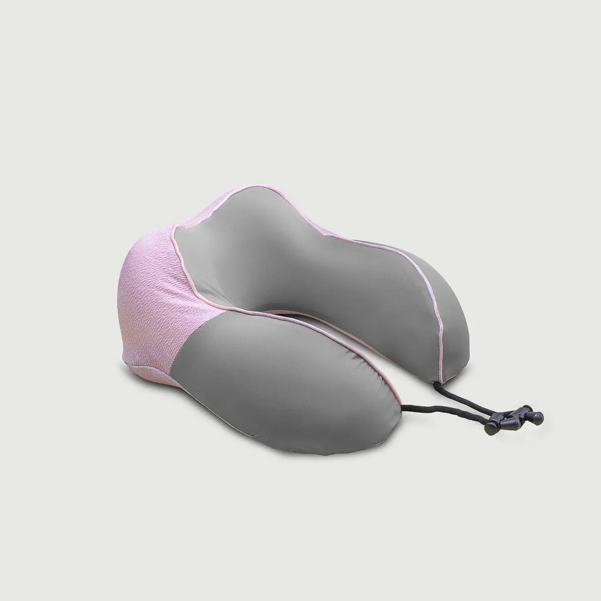 Almohada de viaje Rosada de PANDI, diseñada ergonómicamente para ofrecer soporte al cuello y la cabeza en desplazamientos, ideal para viajar cómodamente.