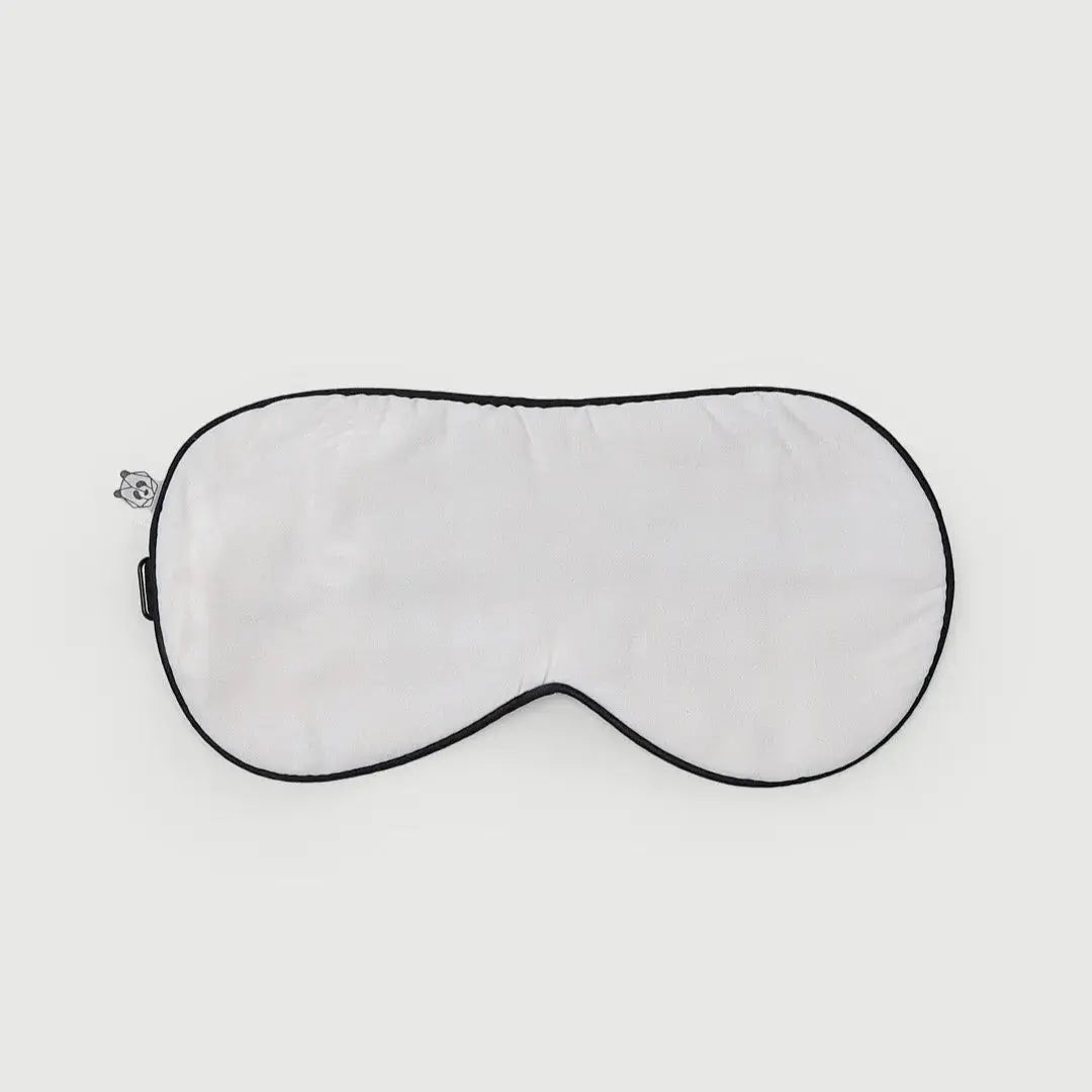 Antifaz blanco de bambú orgánico, diseñado para un descanso reparador y óptima comodidad. Ideal para bloquear la luz durante el sueño o la meditación.