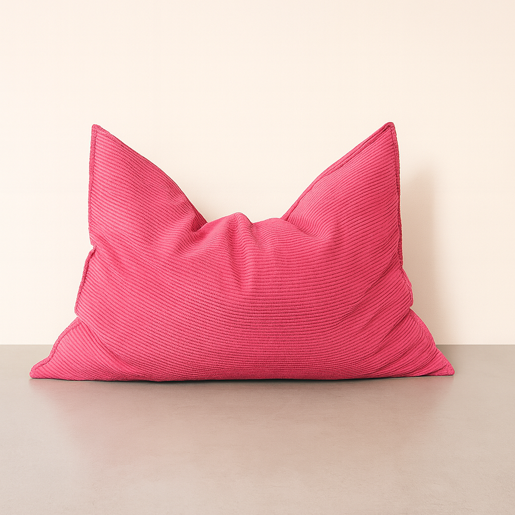 Imágenes del PANDI NUBEPUFF 4 en 1, el puff rosa que brinda confort y estilo moderno a cualquier espacio.