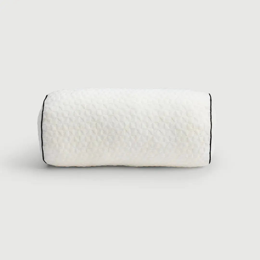 Almohada Bolster de Bambú, diseño cilíndrico y elegante, perfecta para soporte y confort durante el descanso.