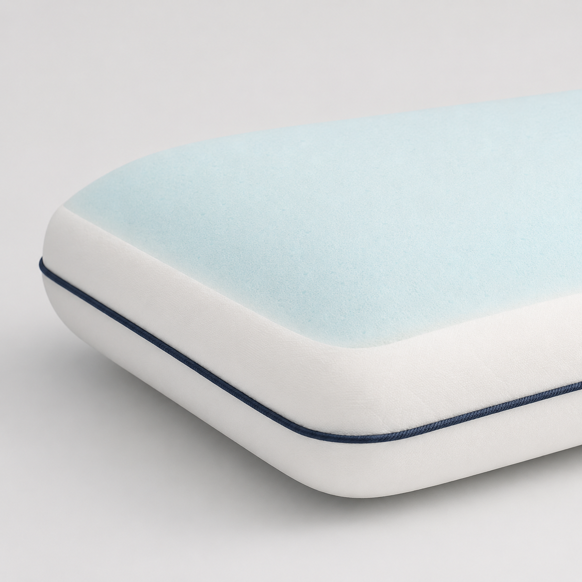 Almohada de Gel de PANDI en un dormitorio — soporte ergonómico y temperatura agradable para el clima cálido de Costa Rica