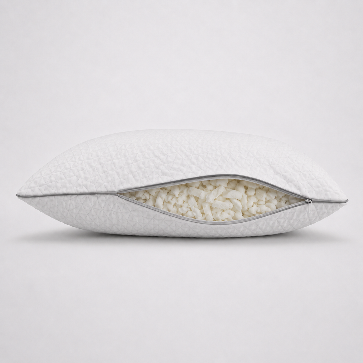 Almohada Ortopédica de Bambú de PANDI sobre la cama — soporte ergonómico para el cuello, ideal para el clima de Costa Rica