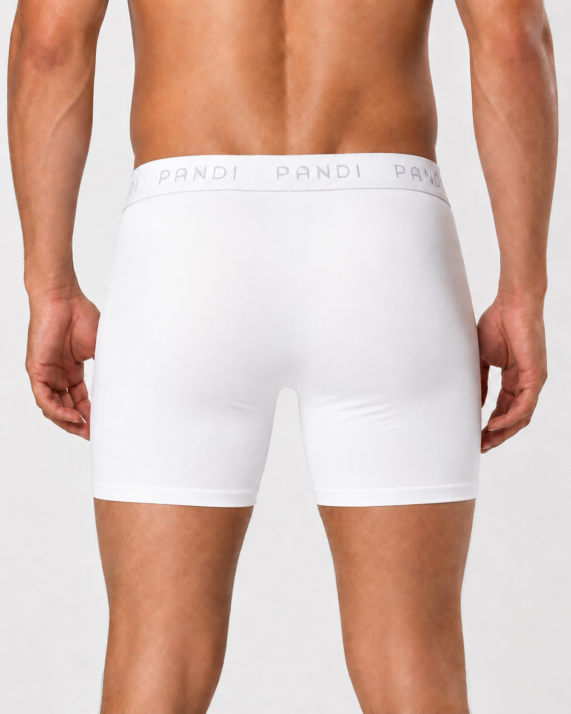 Ropa interior de bambú para hombre color blanco — bóxer cómodo y fresco de PANDI, entrega a toda Costa Rica