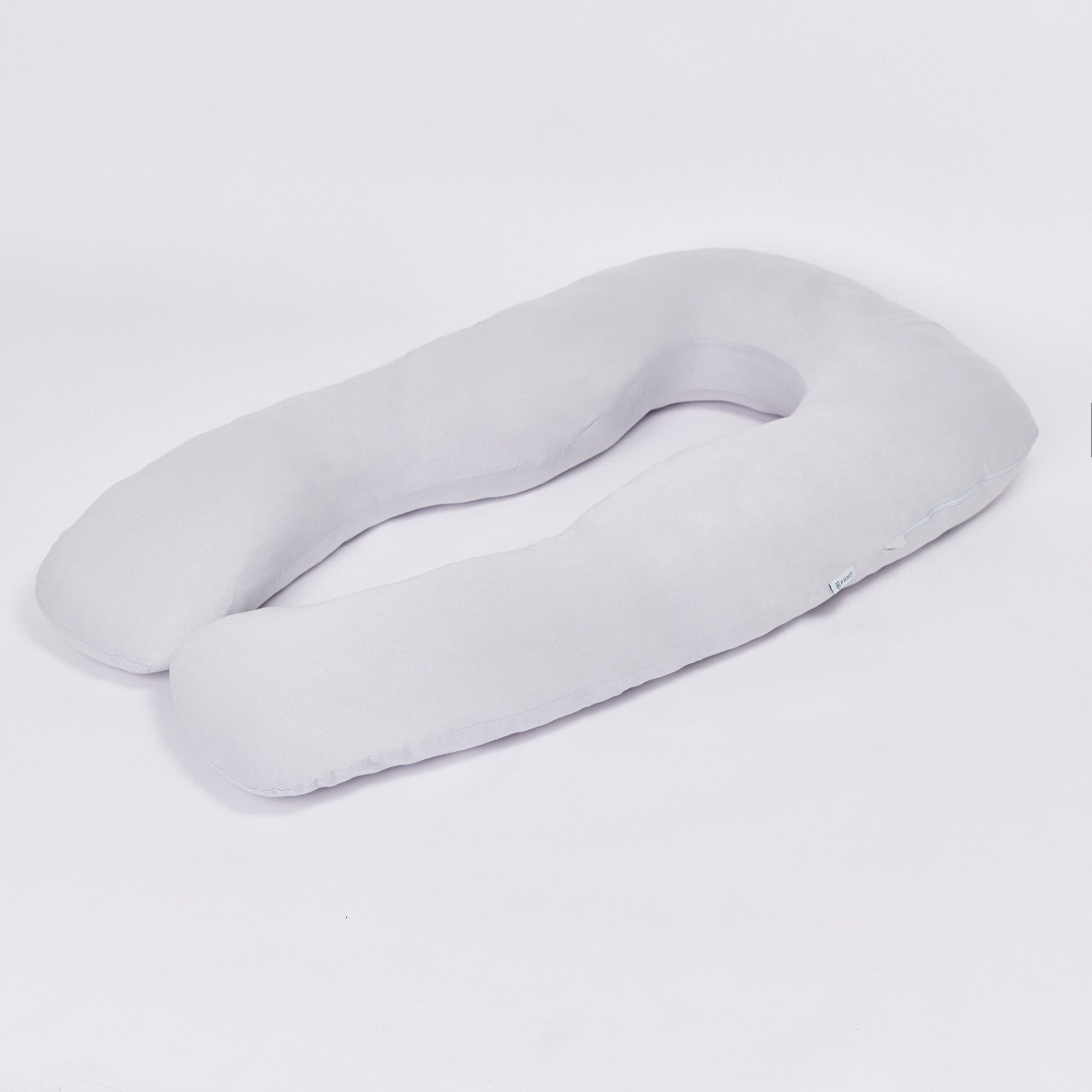 Almohada Prenatal de PANDI, diseñada en forma de U para mayor soporte y confort durante el embarazo, ideal para un descanso reparador.
