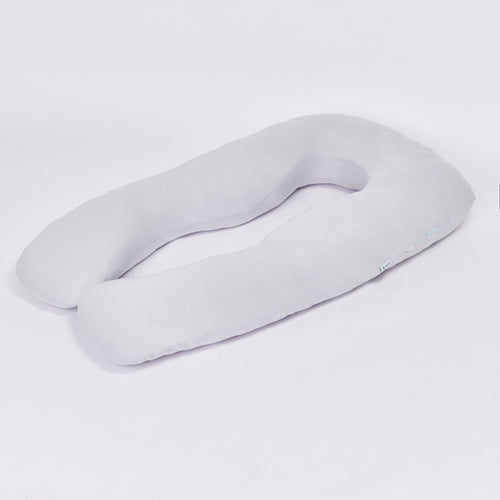 Almohada Prenatal de PANDI, diseñada en forma de U para mayor soporte y confort durante el embarazo, ideal para un descanso reparador.