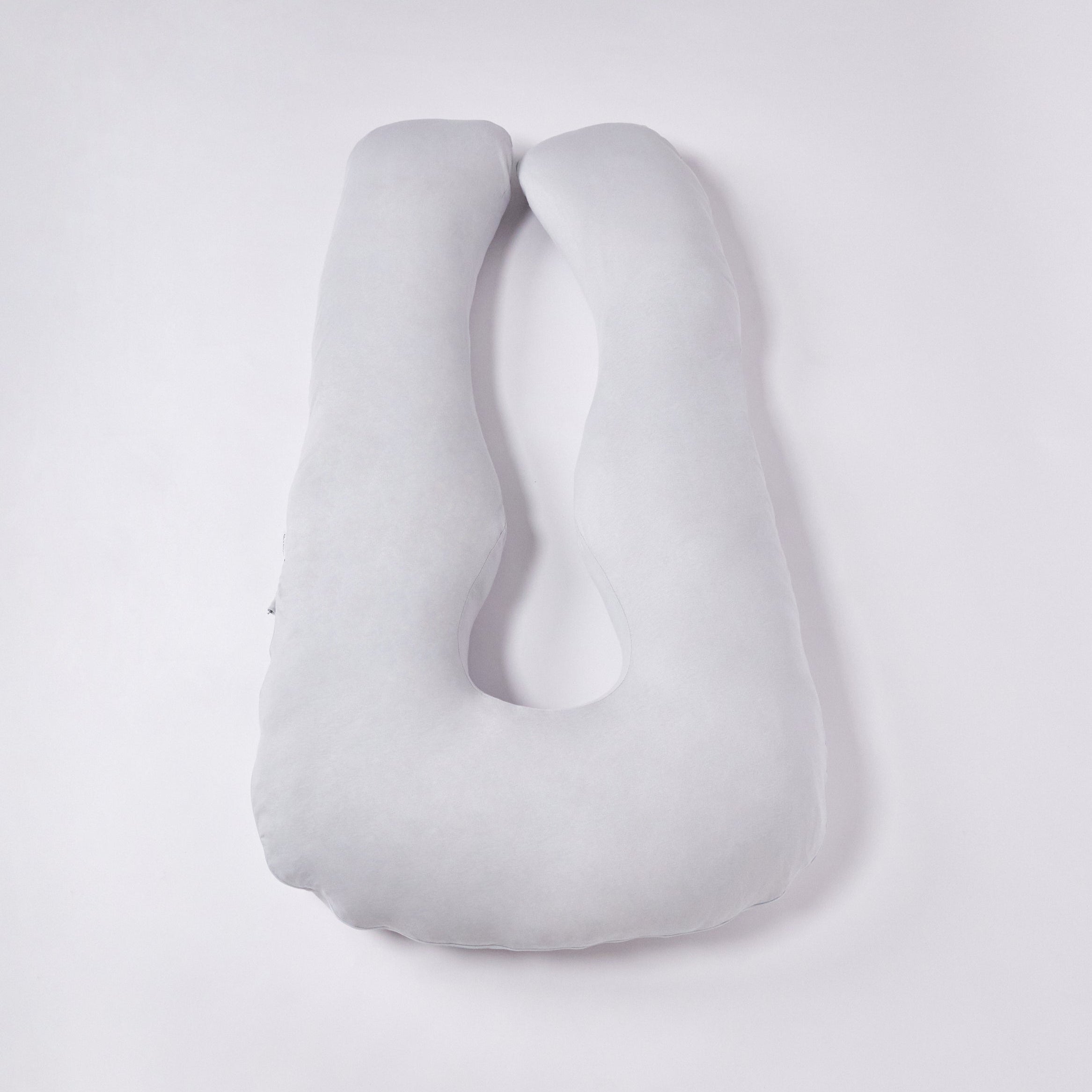 Almohada Prenatal PANDI vista superior, diseñada para aliviar la presión en el cuerpo de embarazadas y ofrecer comodidad durante el descanso.