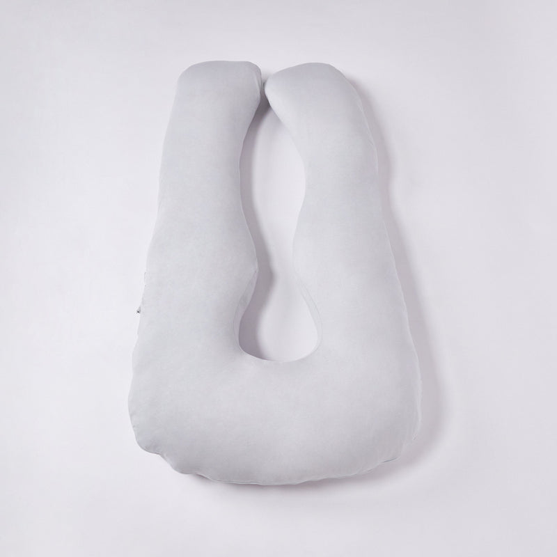 Almohada Prenatal PANDI vista superior, diseñada para aliviar la presión en el cuerpo de embarazadas y ofrecer comodidad durante el descanso.