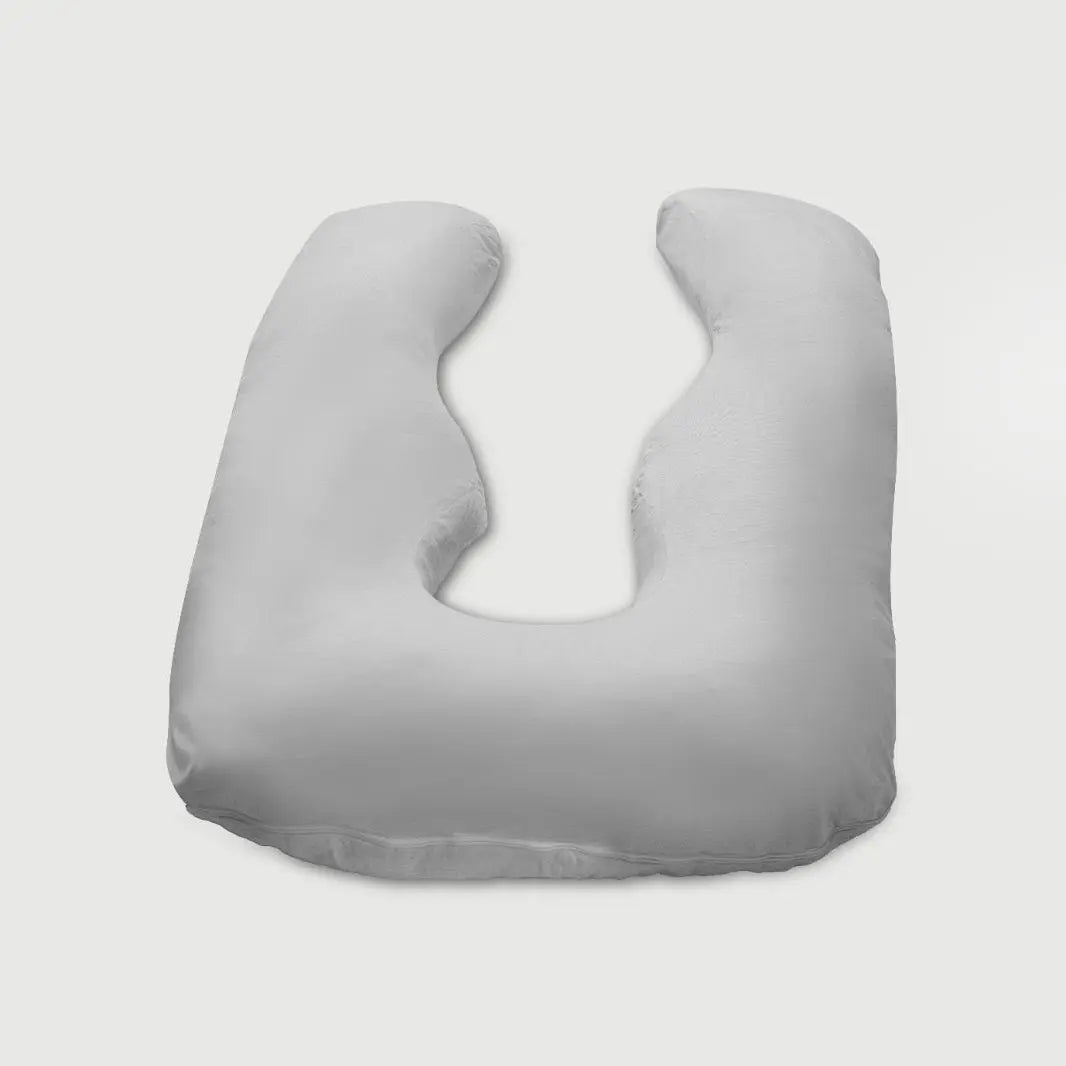 Almohada Prenatal de forma en U, diseñada para proporcionar soporte ergonómico y mejorar la calidad del descanso durante el embarazo.