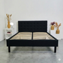 Base de Cama con Cabecera - Negro