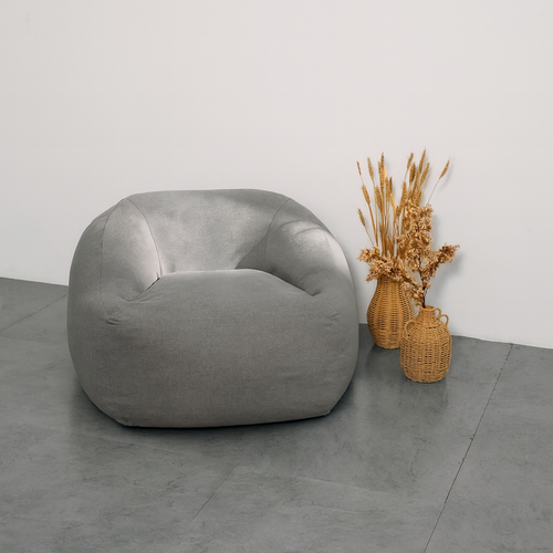PANDI NubePuff Viscoelástico en gris, diseño moderno y elegante para tu sala o dormitorio.