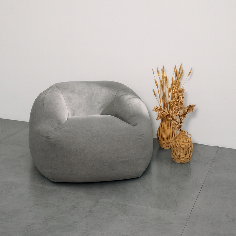 PANDI NubePuff Viscoelástico en gris, diseño moderno y elegante para tu sala o dormitorio.