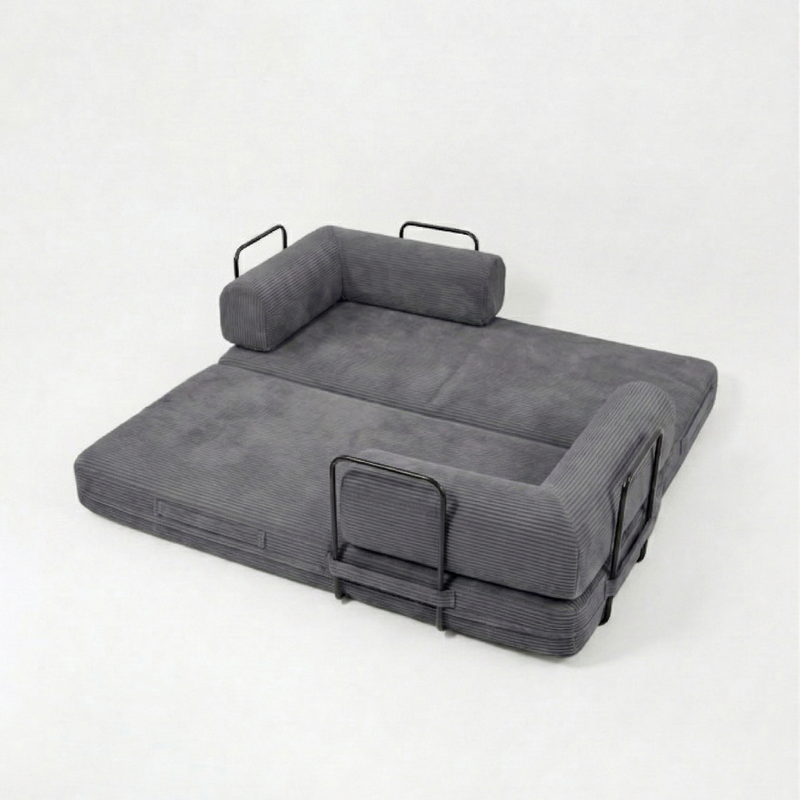 Nube Sofá Modular - Gris PANDI: sofá modular convertible en cama en segundos, estilo moderno gris para espacios versátiles