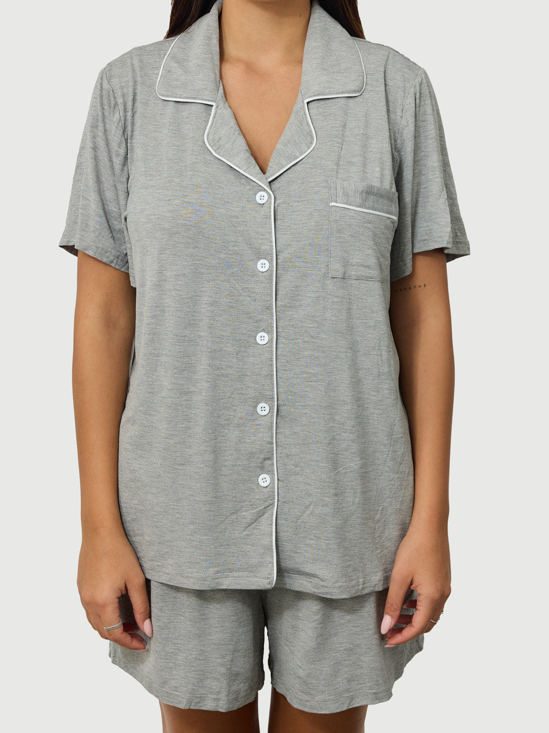 PIJAMA CORTA - Gris