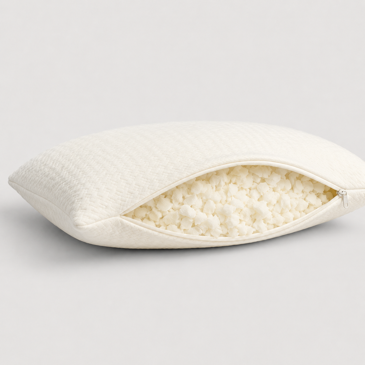 Almohada Cervical de PANDI — primer plano del diseño ergonómico que acompaña la curva natural del cuello