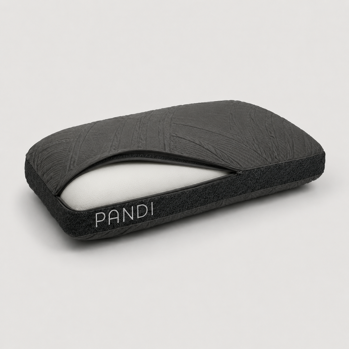 Almohada Cooling Premium de PANDI en un dormitorio fresco — espuma viscoelástica con tecnología de enfriamiento para dormir sin calor en Costa Rica