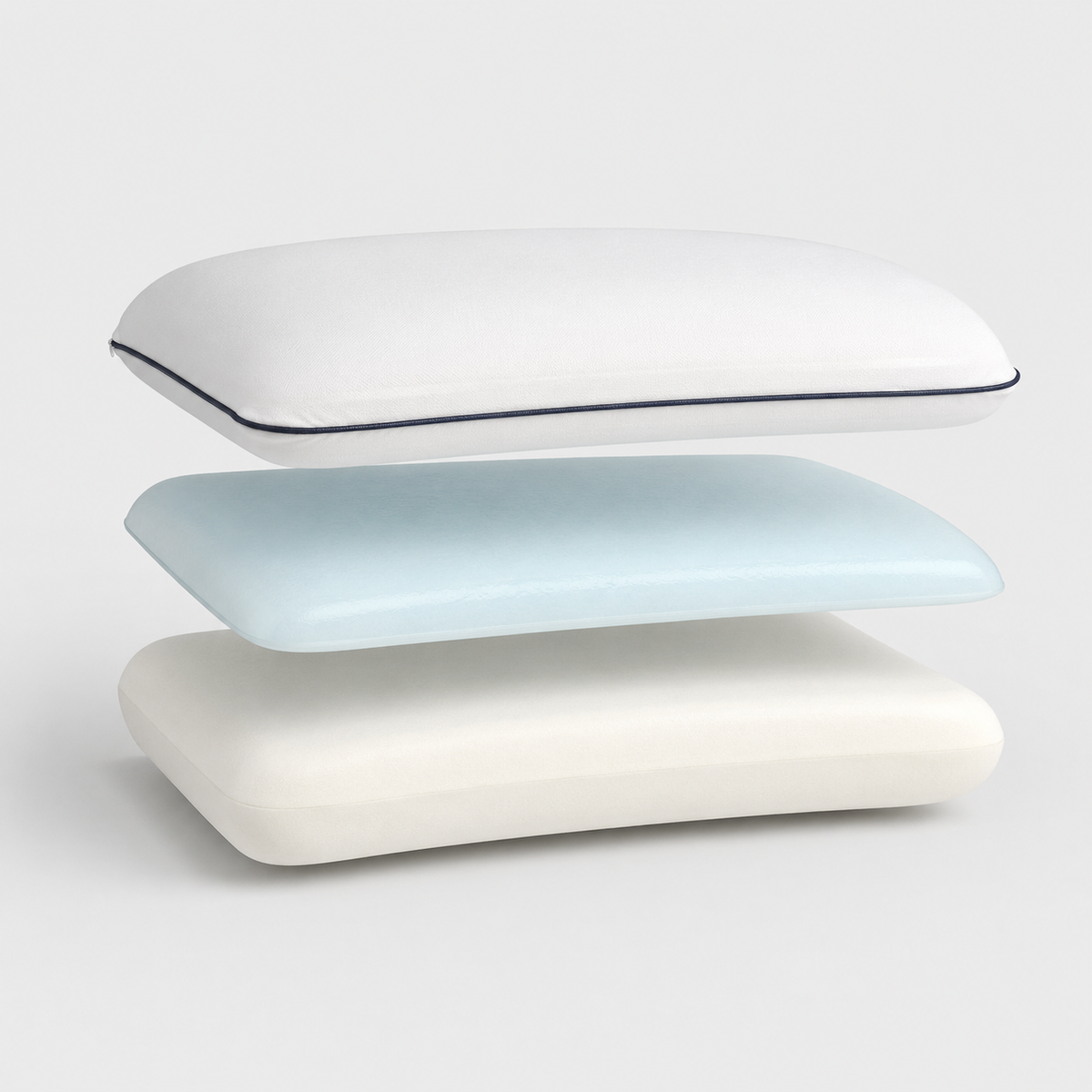 Detalle de la funda transpirable de la Almohada de Gel de PANDI — disponible en altura Estándar y GelPlus