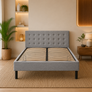 Base de Cama con Cabecera - Gris