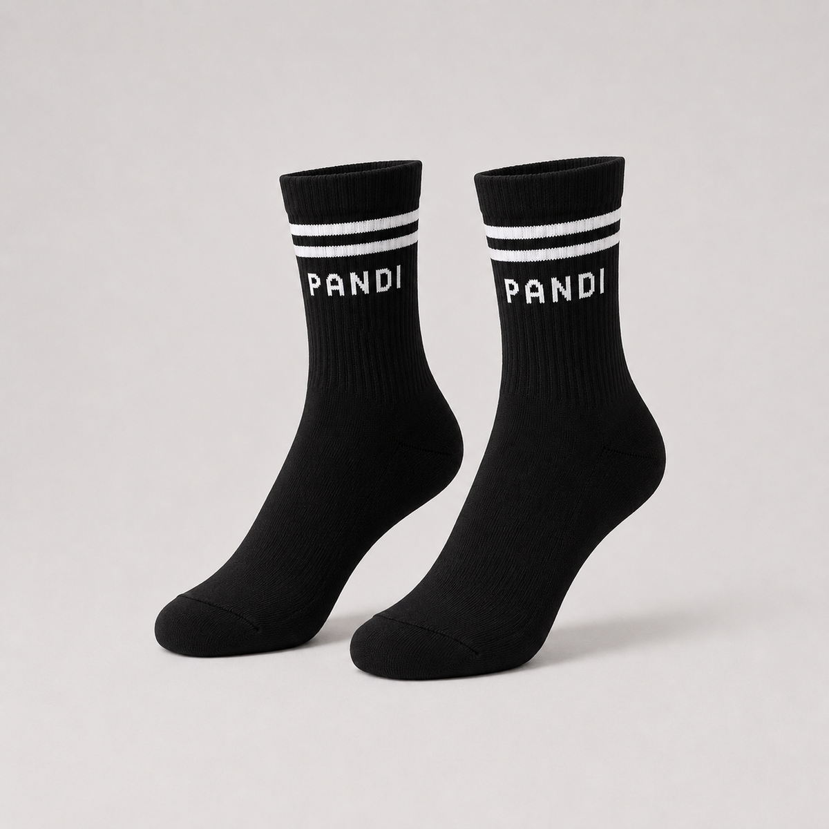Detalle de las medias de bambú negras para mujer — tejido suave y transpirable 95% fibra de bambú, de PANDI, Costa Rica