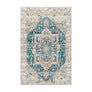 Alfombra Vintage Lavable Azul Marfil | PANDI