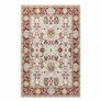 Alfombra Vintage Lavable Borgoña Marfil | PANDI